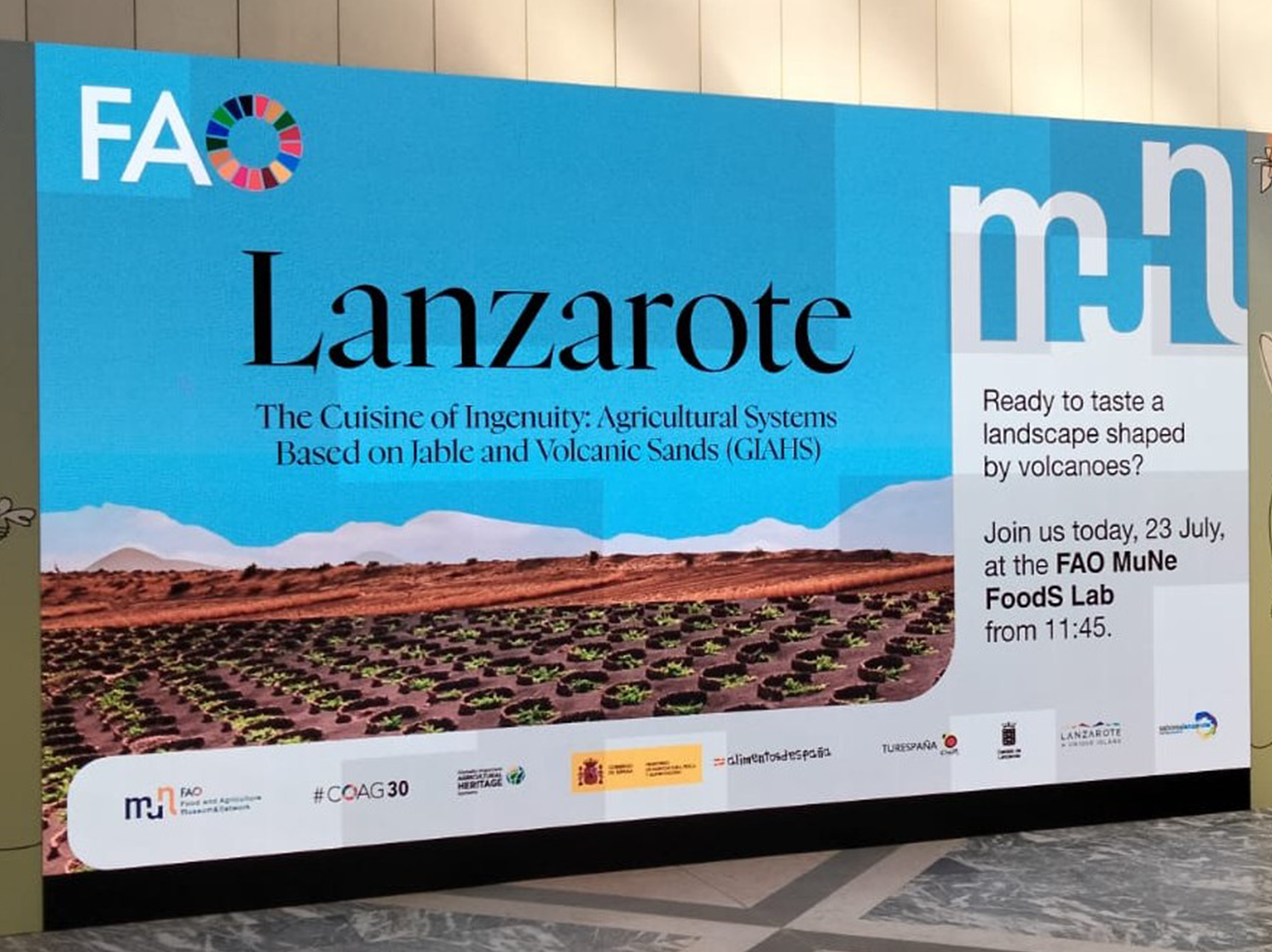 Promoción de Lanzarote en FAO Promoción de Lanzarote en FAO