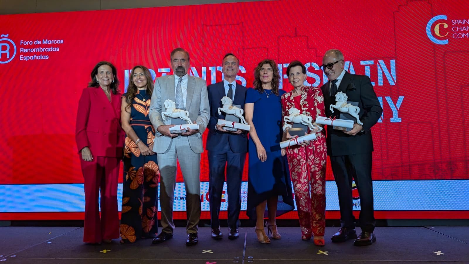Figuras reconocidas como Amigos de España en la ceremonia Figuras reconocidas como Amigos de España en la ceremonia