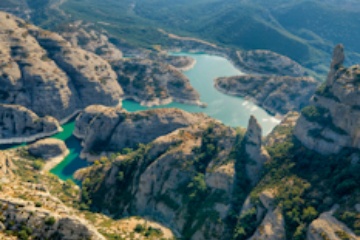 Vadiello Reservoir in Guara Natural Park (Huesca, Aragón)